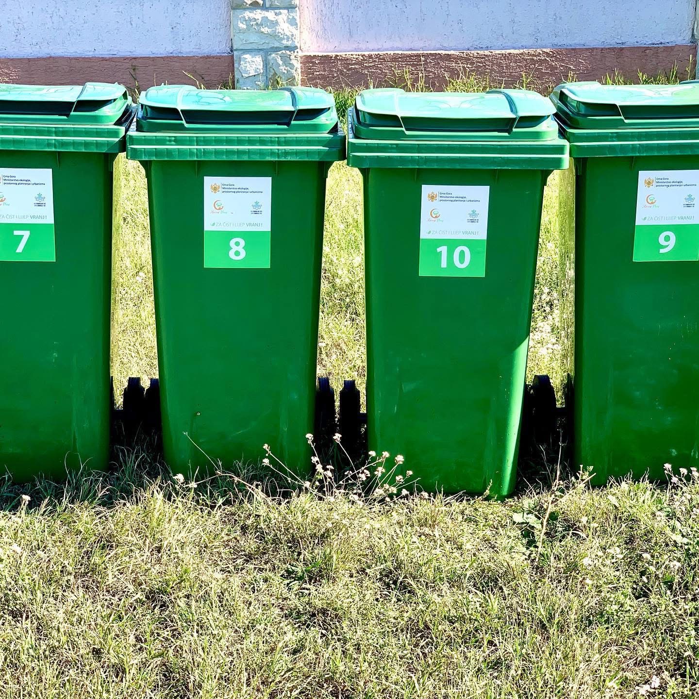 Svakom domaćinstvu je obezbijeđena po jedna kanta za odlaganje otpada