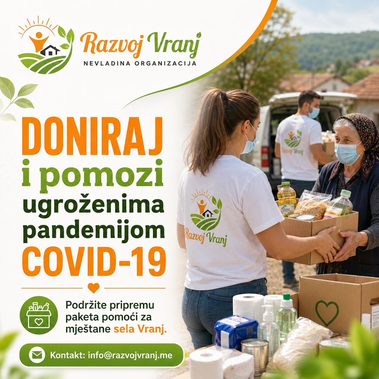 DONIRAJ i pomozi ugroženima pandemijom COVID-19